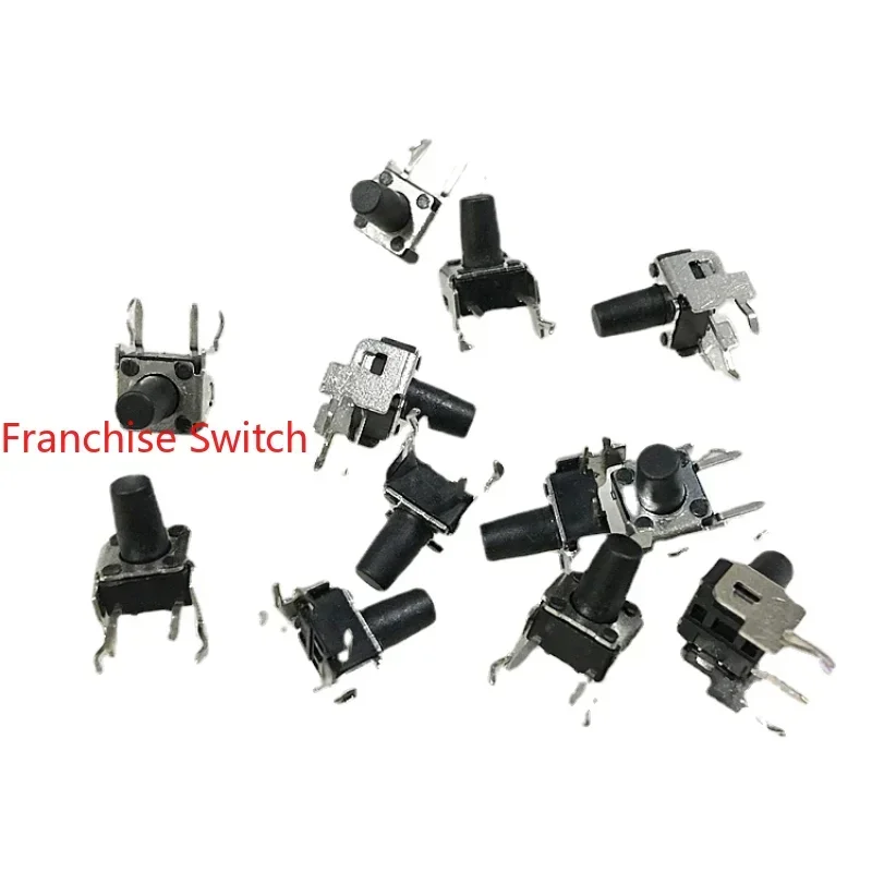 10PCS DTSA-65 Touch Switch 6*6*9.5 Micro Button Side Press Horizontal 2 Feet