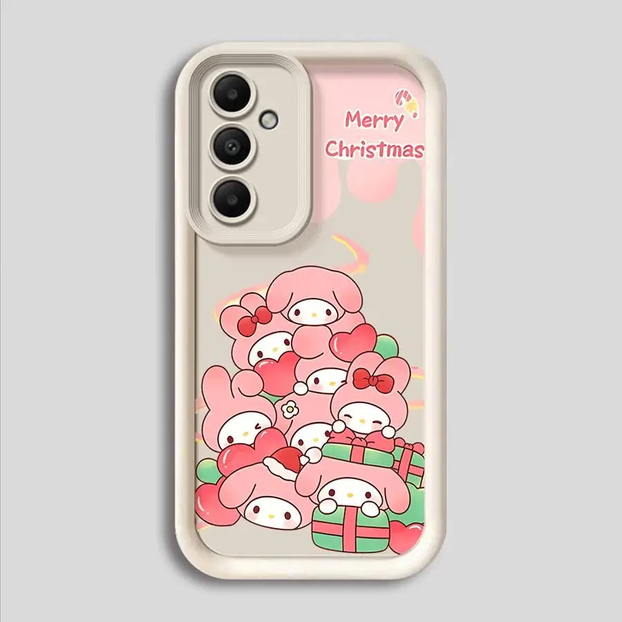 Custodia per telefono per Samsung Galaxy A32 A14 A36 A33 A26 A22 A34 A56 A23 A12 A16 A24 A13 Cover morbida Cartoon Sanrio Melody