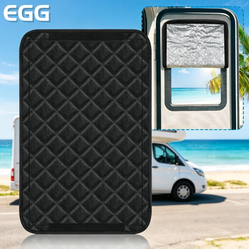 Foldable Insulating Shade Roof Ventilation Heat Reflection Sunshade Curtain for Campers Trailers Camper Caravan RV Vent Cover