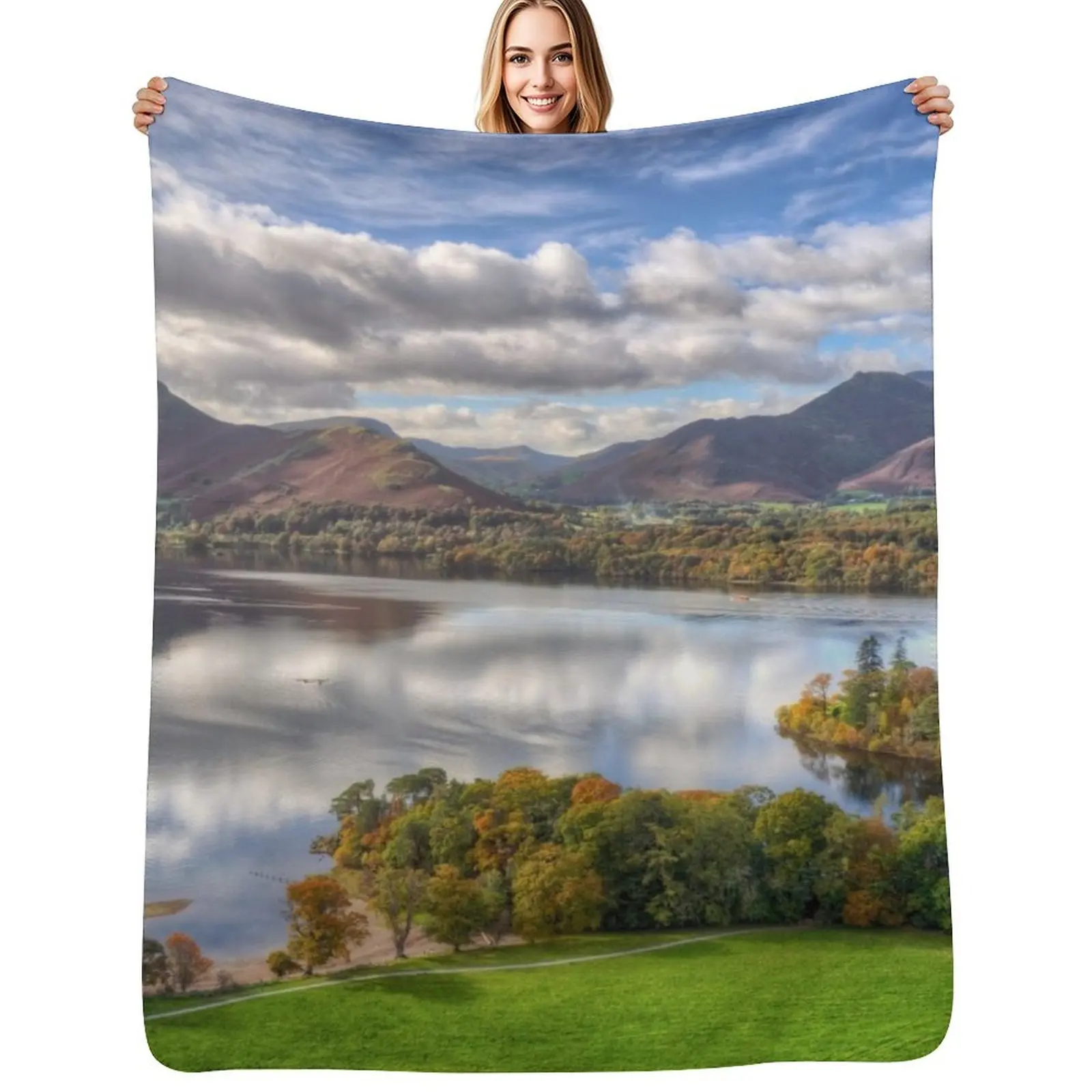 

The North Western Fells Throw Blanket Thin Luxury Throw bed plaid Extra Large Throw Blankets