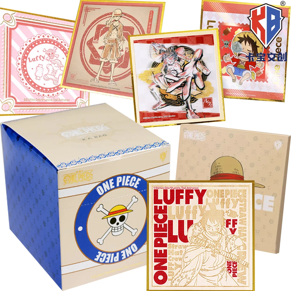 

Original Kabao One Piece Color Paper Cards Cool Ink Wash Noctilucent Style Anime Creative Peripherals Collection Cards Toy Gift