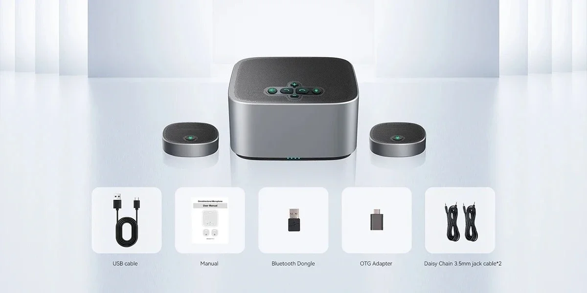 Tenveo Noise Cancellation High Quality Conference Speakerphone