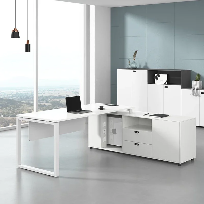 Office desk and chair combination white large desk president desk