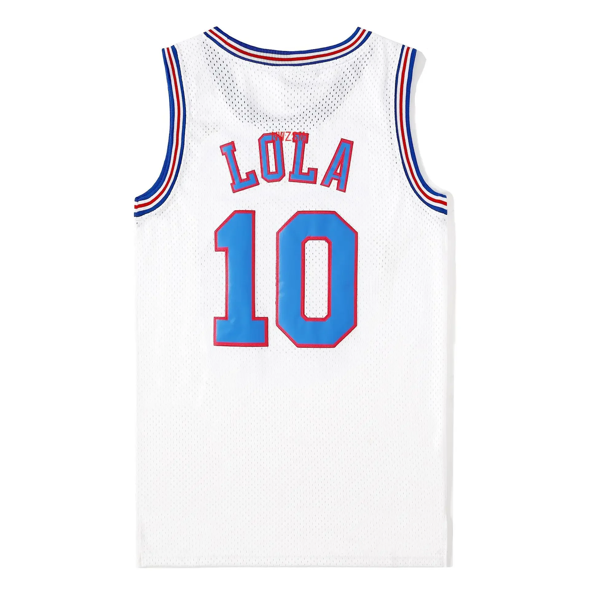 NWZSM-Costume de cosplay de film pour adultes et enfants, maillot de basket-ball, maillot cousu avec numéro, espace #23, JD #1, Bugs #10, LOLA #22, Murray Bunny