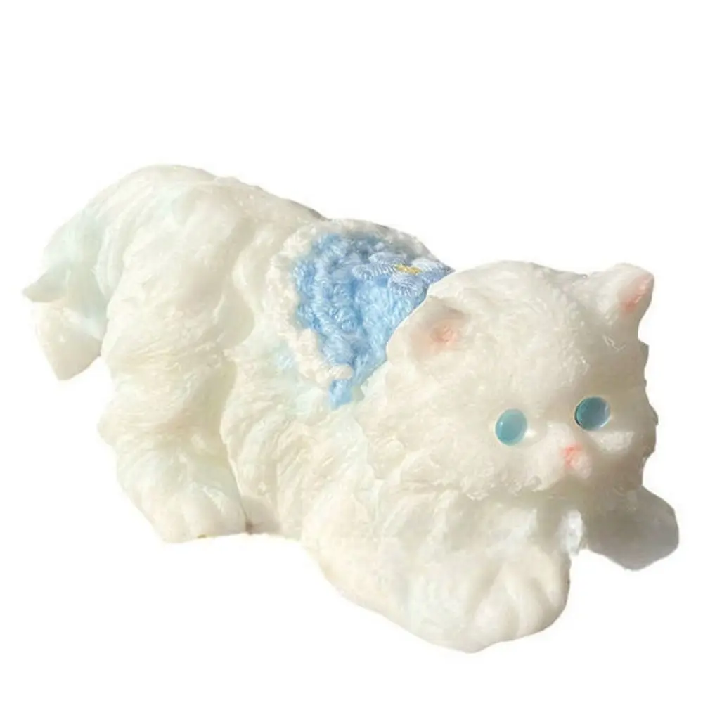 Slow Rebound Persian Cat Doll Squeeze Toy Cartoon Animal Simulation Cat Squeeze Toys Colorful Soft Cat Fidget Toy Mini Ornaments