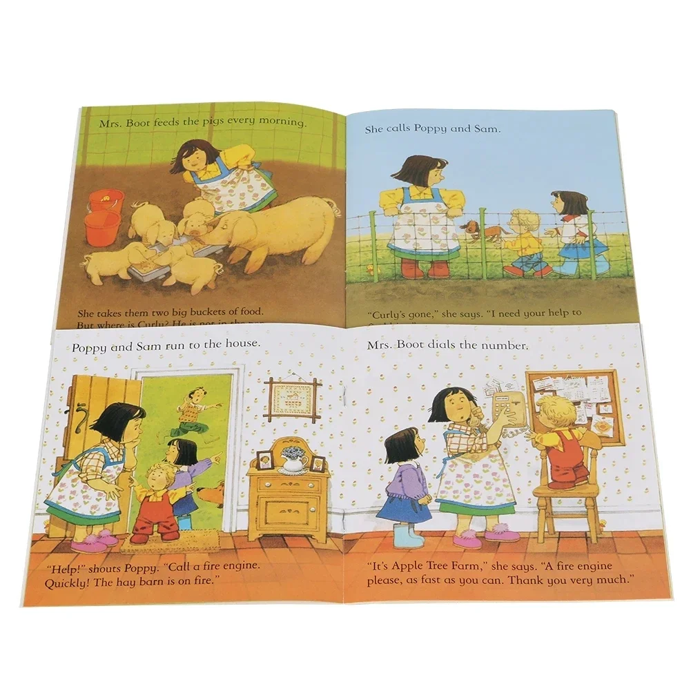 Imagem -04 - Usborne Farmyard Tales Series English Picture Book Famous Farm Story Crianças Bebê Pai Criança Leitura 15x15cm 20 Livros Conjunto