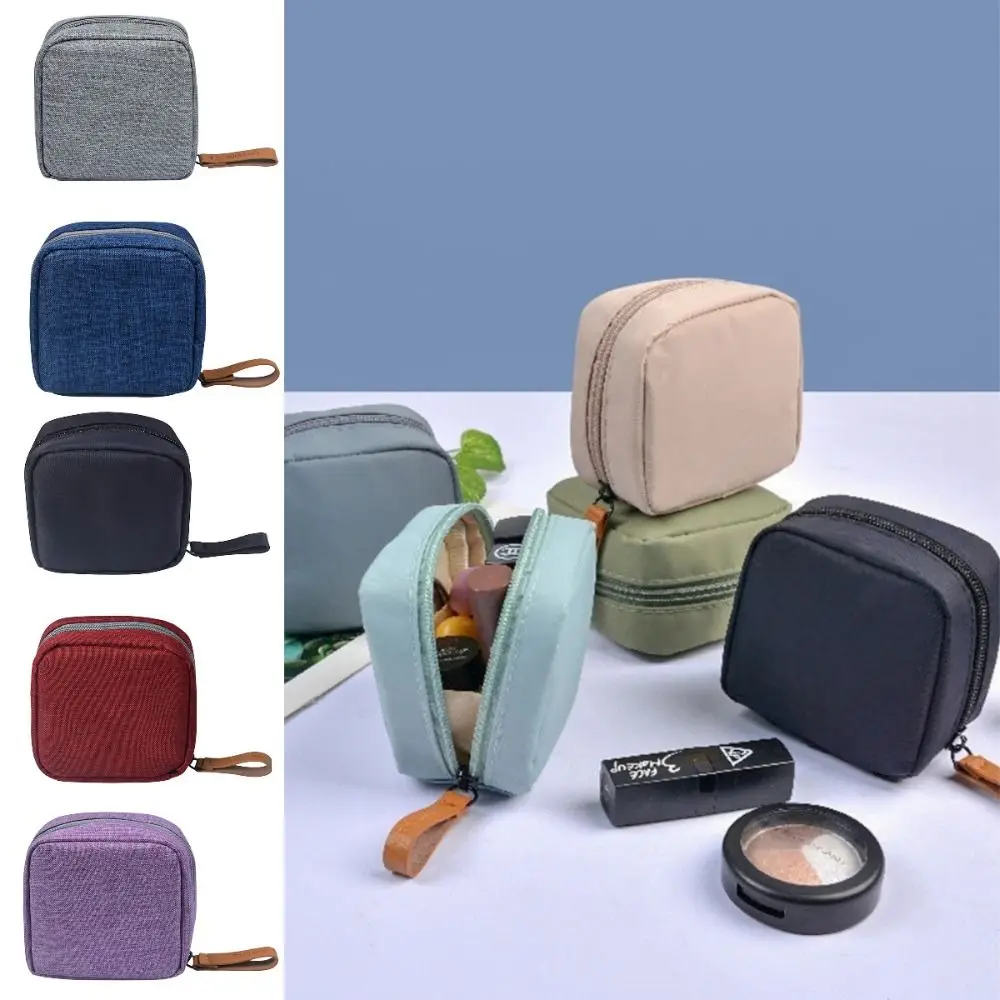 

Portable Multi-Purpose Small Cosmetic Bag Mouth Red Bag Sanitary Cotton Storage Bag