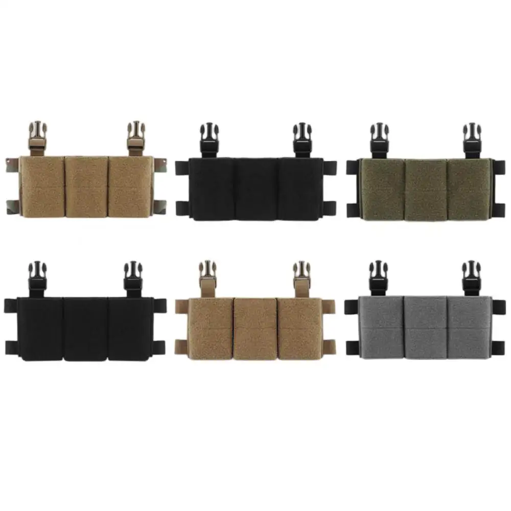 POSEIDON DEFENSE AC-1 5.56 magazine pouch 7.62 Triple Mag Pouch Universal Compatible With 2.5CM Buckle Velro Hook Vest Chest Rig