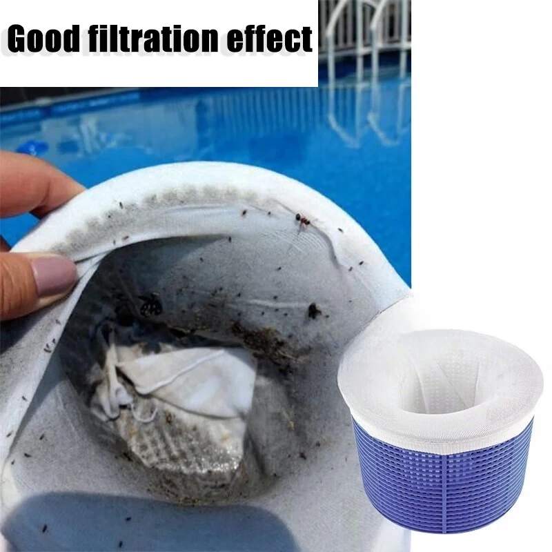 5-100pcs Pool Skimmer Socks Household Perfect Savers Nylon Mesh Design for Filters Baskets Skimmers Swimming Pool Accessories