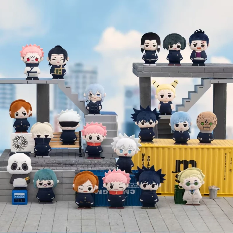 Genuino Jujutsu Kaisen, la bonita área no tiene límites, broche, serie, caja ciega, muñeca, juguete, colgante, Anime Fushiguro Megumi Perímetro