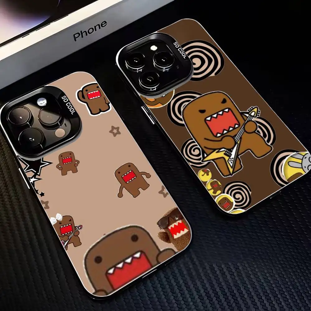 

Cute D-Domo-kun Phone Case For iPhone17,16,15,14,13,12,11 Plus,Pro Max Black Matte Shockproof Cover