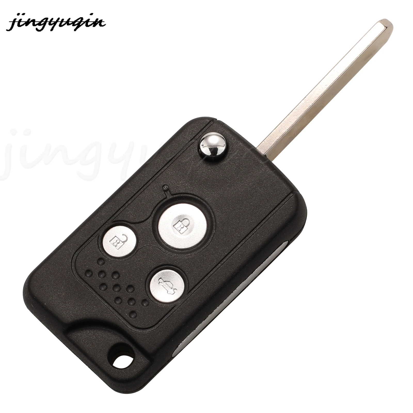 jingyuqin 2/3 Buttons Modified Remote Flip Folding Car Key Shell For Honda Accord Civic Crv Pilot