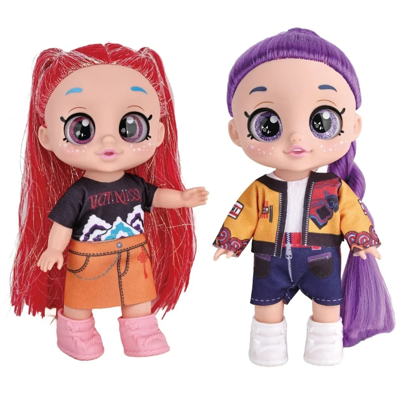 

2026 Hot Anime Demon Hunter 10 Inch 5D Eyes Dolls Five Joints Movable Figure Musical Toys Birthday Present for Girls Boys Child