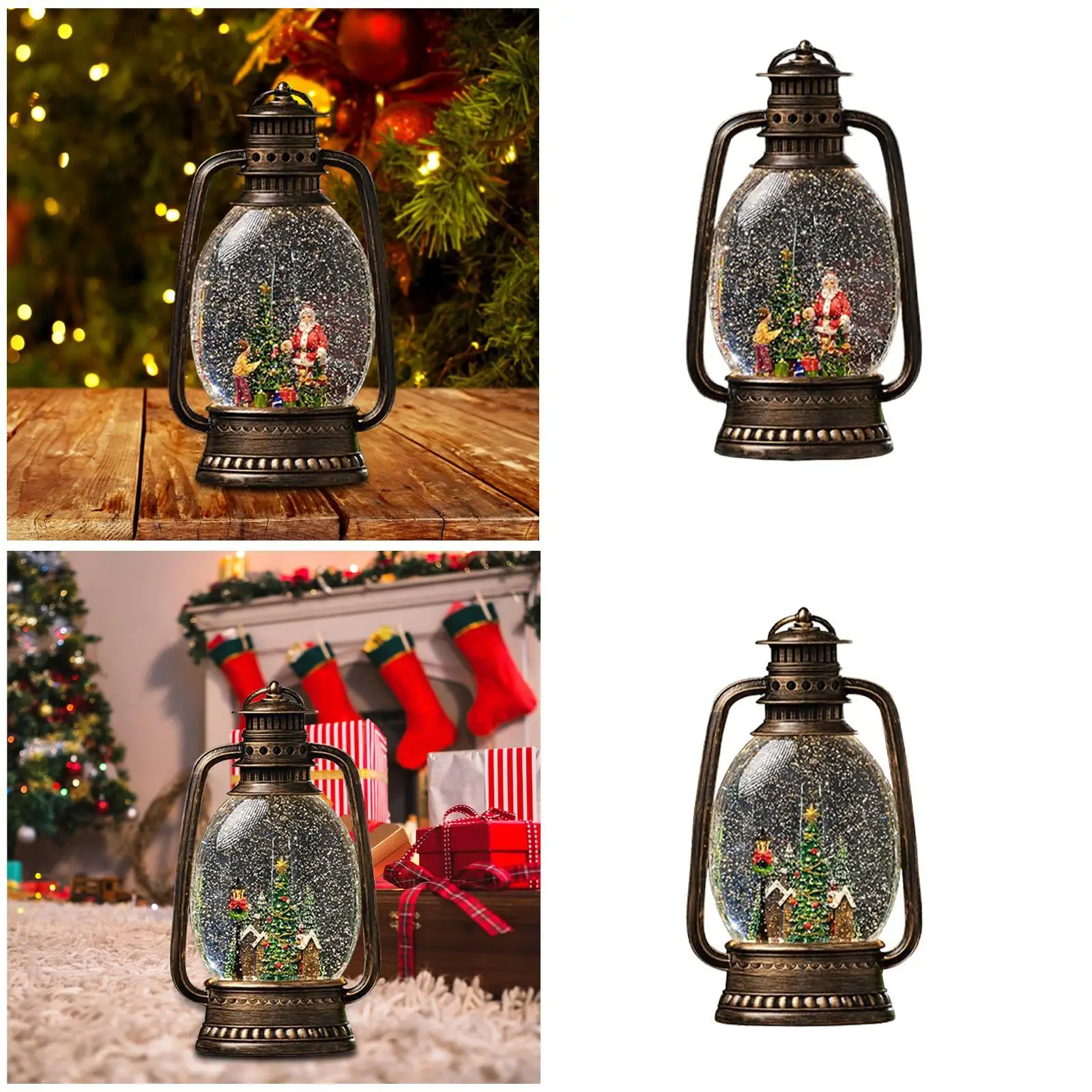 

Рождественские снежные шары Рождественский орнамент с подсветкой Музыкальная шкатулка Милый рождественский декор для