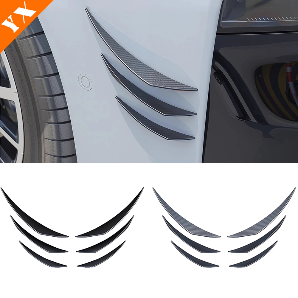 

2025 2026 For Leapmotor B10 accessories Carbon Black Car Front Spoiler Decorative Strip, Car Side Body Decorative Strip