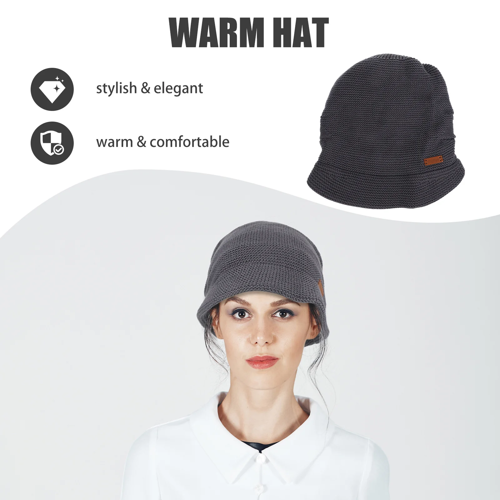 Winter dikkere hoed One Size Fits Most Women Lichtgewicht Comfortabel Ademend Elastisch Warm Outdoor Cap voor dagelijks gebruik