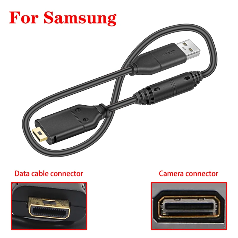 Cable de sincronización de cargador USB SUC-C4, accesorio para Samsung DIGIMAX NV100HD/ NV24HD /NV9 /TL34 HD/L85 NV24HD/TL34HD/N