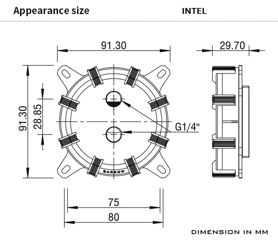 بارو وحدة المعالجة المركزية استخدام كتلة المياه إنتل LGA1150 1151 1155 1200 1700/ X99 2011 / AMD AM3 AM4/المبرد 5 فولت 3PIN اللوحة الرئيسية