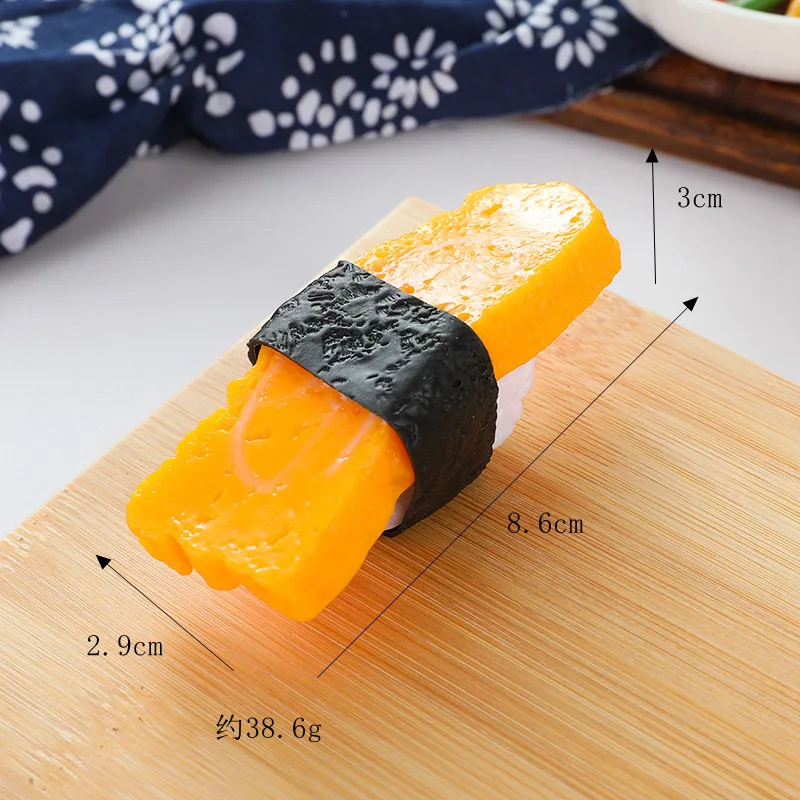 Miniaturen Kunstmatige Nep Sushi Simulatie Schattig Pvc-Materiaal Vis Garnalen Zalm Plakjes Model Schilderij Rekwisieten Benodigdheden