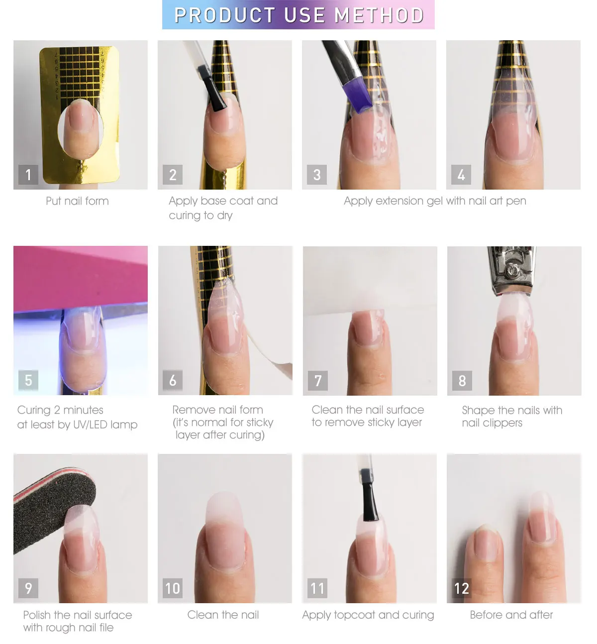 CANNI Builder Nagelgel Großes Volumen 225g UV LED Verlängerungsgel Stark Selbstnivellierend Dickschichtig Langanhaltend Salonqualität – Detail 12