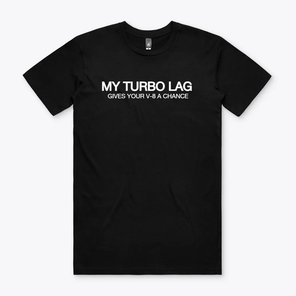T-shirt Turbo Lag Drag Racing, drôle, S à 2XL, pièces de piste de voiture