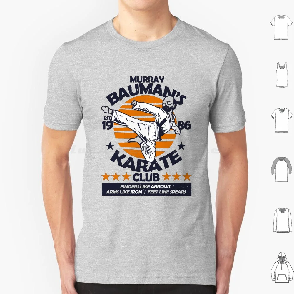 Murray Bauman'S Karate Club T Shirt 6Xl Cotton Cool Tee Murray Bauman Karate Funny Fingers Like Arrows Upside Down Hawkins