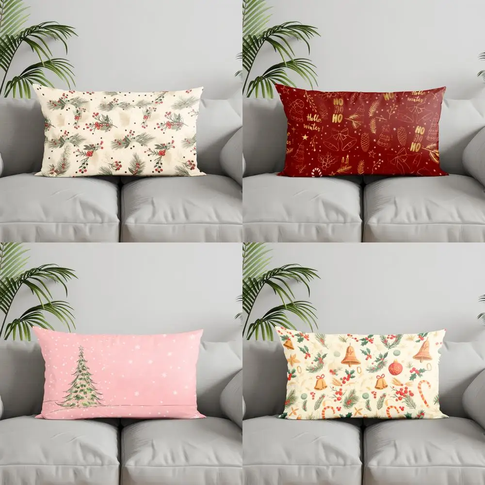 ديكور المنزل احتفالي التوت نمط رمي وسادة مناسبة ل أريكة غرفة نوم سيارة وسادة غطاء وسادة مستطيلة الظهر وسادة