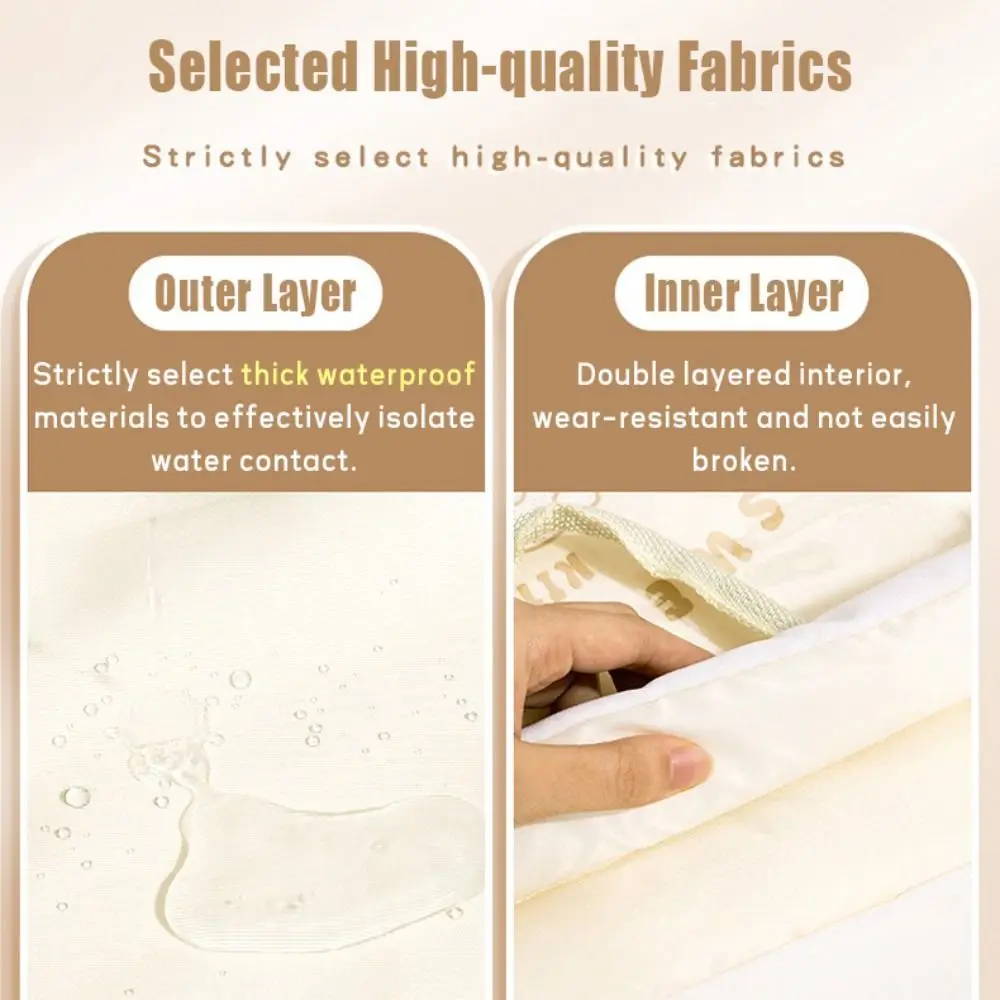 Cartoon Thick Tutoring Bag Portable Transparent Backpack Large Capacity Waterproof Handbag School Office