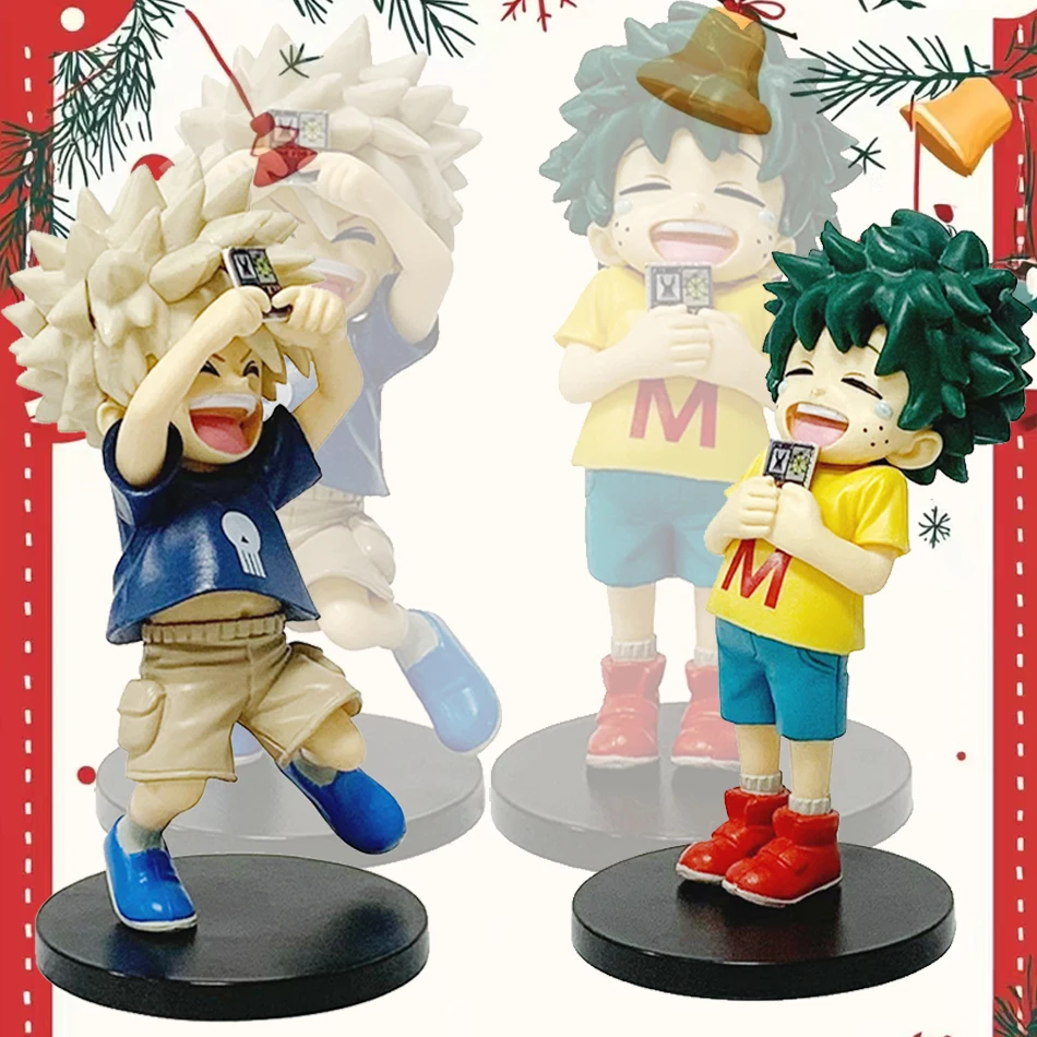 شخصيات أنيمي بطلي الأكاديمية Midoriya Izuku Bakugou Katsuki أنيمي سلسلة الشكل البلاستيكية جمع نموذج اللعب ديكور الهدايا #1