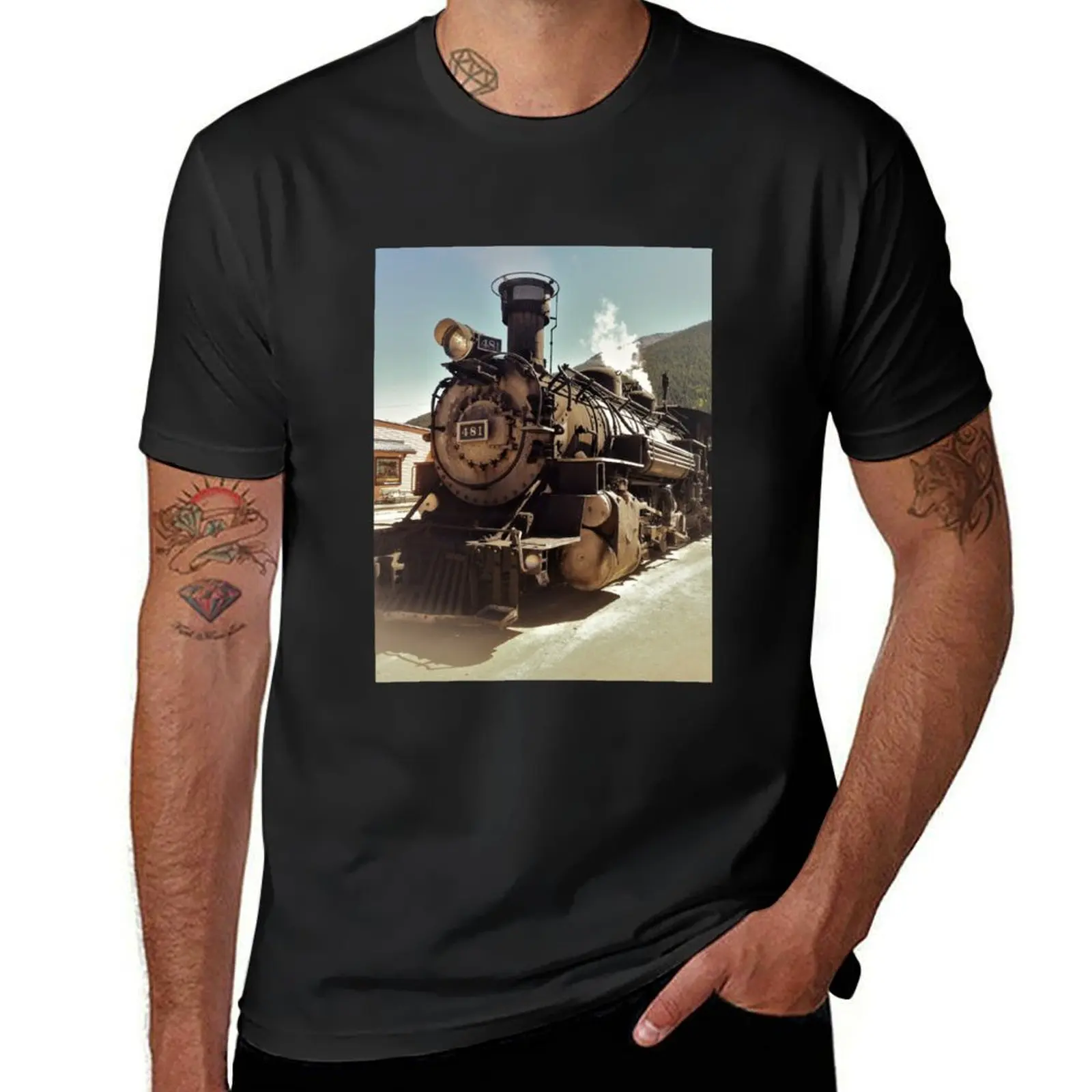 Durango to Silverton Narrow Gauge Railroad Engine T-Shirt graphics oversized boys animal print cute clothes t shirt men