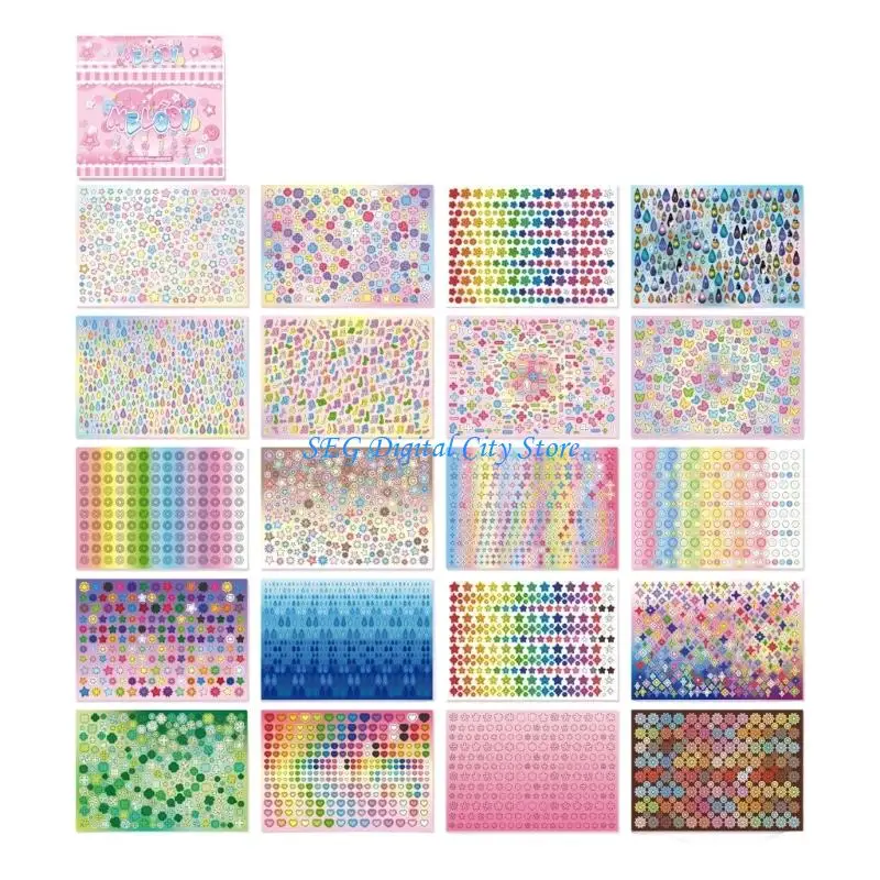 

U75B Artistic Book Aesthetic Sticker Decorative Scrapbook Sticker for Adults Students