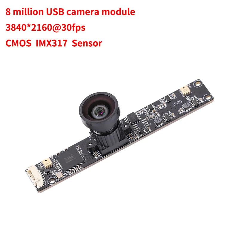 

120 Degree Wide Angel IMX318 USB Sensor HD 8MP 4k CMOS USB Camera Module face recognition industrial video conference shooting