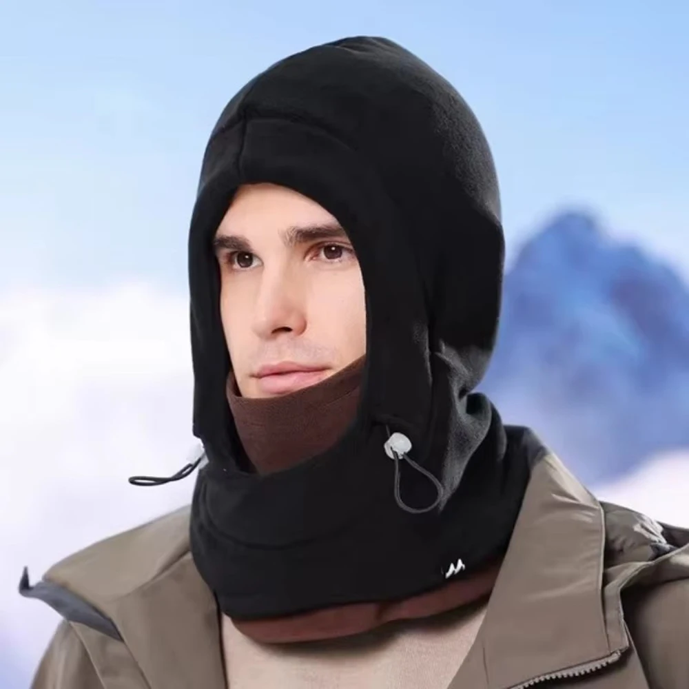 الرجال الشتاء قبعة النساء الدراجات وشاح قناع قبعة يندبروف الوجه تغطي الدافئة قبعة متماسكة Skullies Beanies قبعات