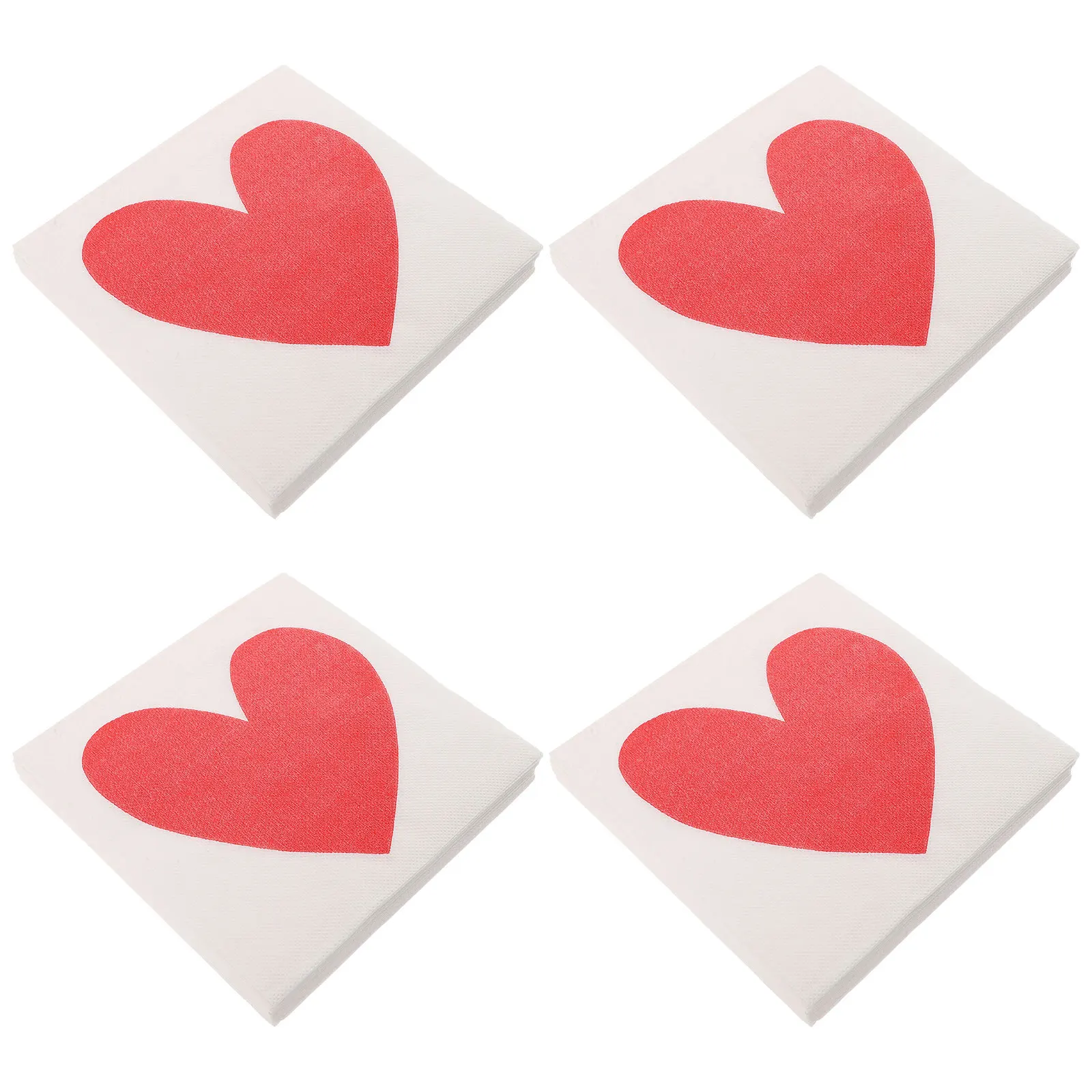40 قطعة مناديل الزفاف القابل للتصرف القلب المطبوعة ورقة الأنسجة حفلة عشاء المناشف الورقية للولائم أنيقة ماصة