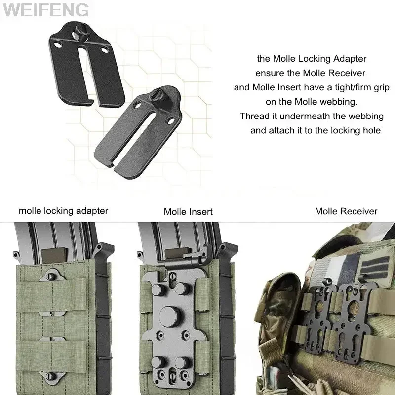 التكتيكية مول مرفق لوحة منصة إدراج واستقبال وحدات مول سترة مجلة الحقيبة محول اتصال مرفق