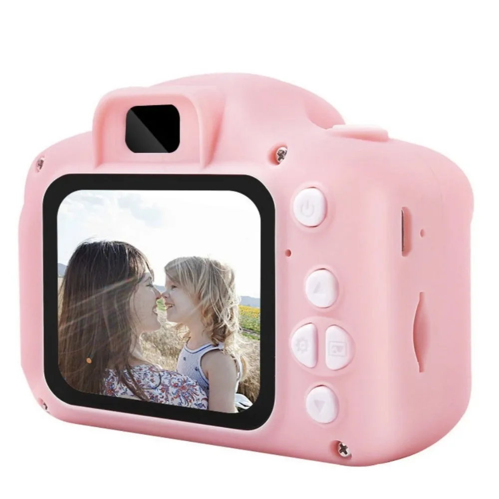 Portable 1080P Mini Digital Camera Can Take Pictures HD Video Small Camera 2 Inch HD Screen Cartoon Toys Camcorder Birthday Gift