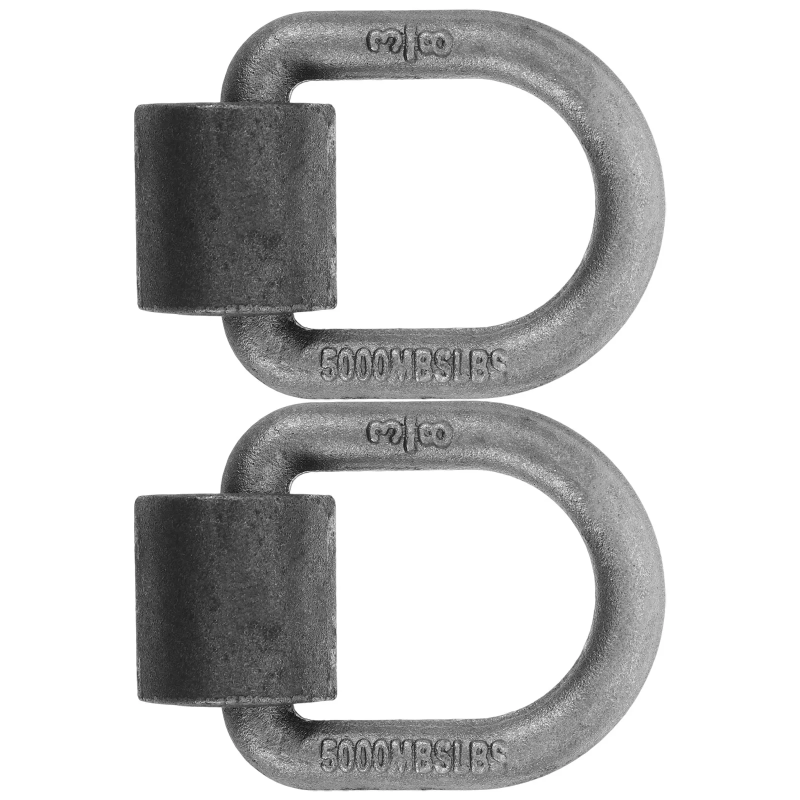 2Pcs Trailer Tie Down Drag Rings Weld-on Forged Steel Heavy Duty Anchor Points for Truck Cargo Rv Atv Secure Lashing