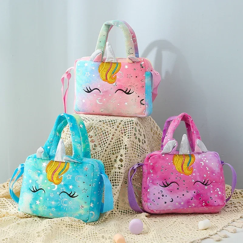 Sweet Unicorn Handbags For Girls Lovely Kids Crossbody Bag Children Gift Little Girl Small Purse