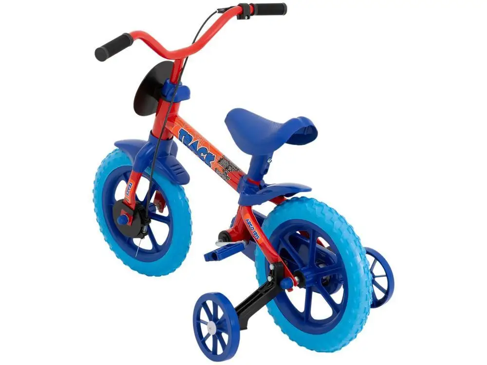 TK3 Red and Blue Rainbow Track Children Bike with Rods