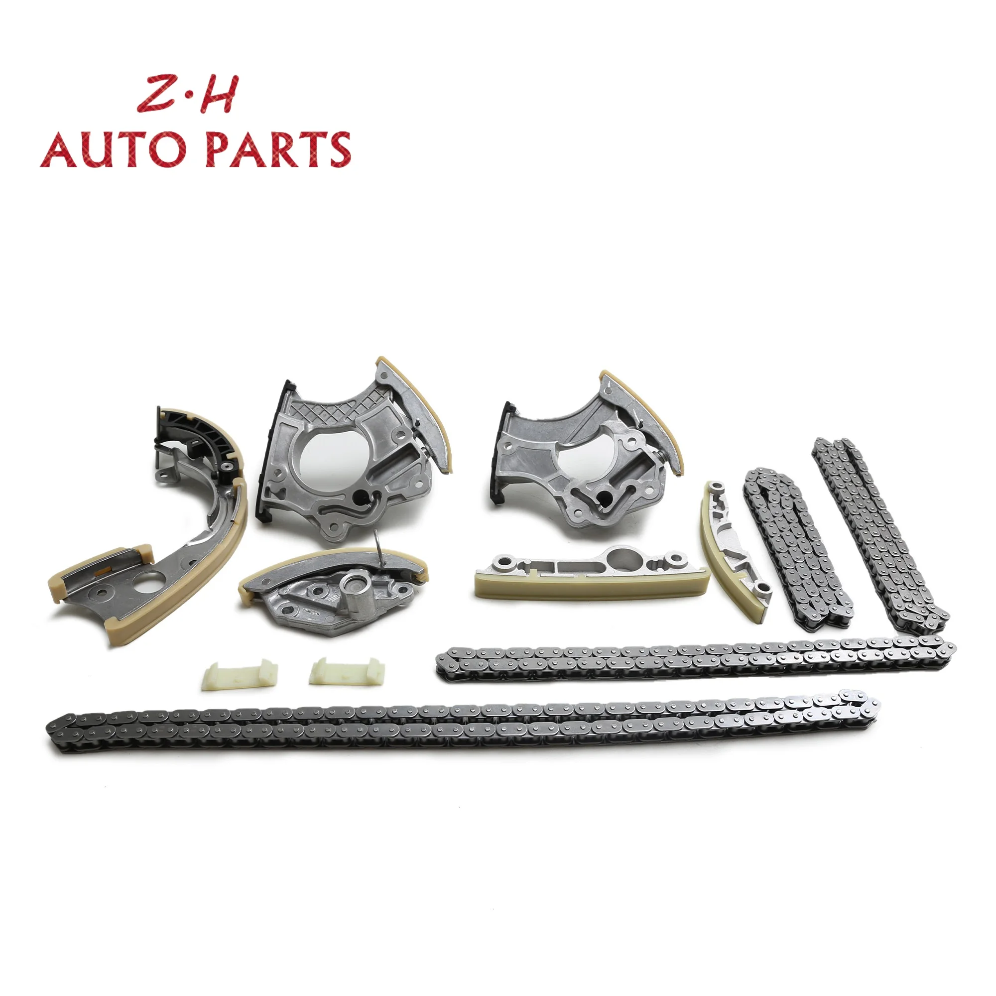 Engine Timing Chain Kit 12-Piece Set Fit For Audi A4 A5 A6 A7 A8 Q5 Q7 3.0T VW Touareg 3.0T 06E109218T 06E109465BC 06E109217Q