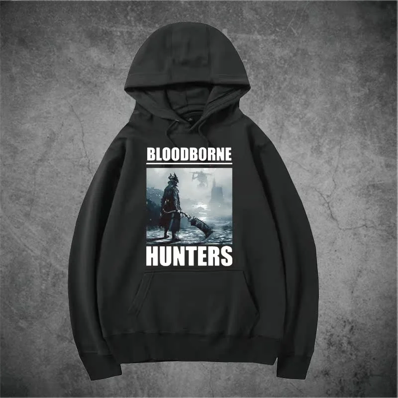 

Hot Game Bloodborne The Old Hunters Oversized Hoodie Women Men Harajuku Sweatshirt Streetwear Hip Hop Pullover Hooded Jacket