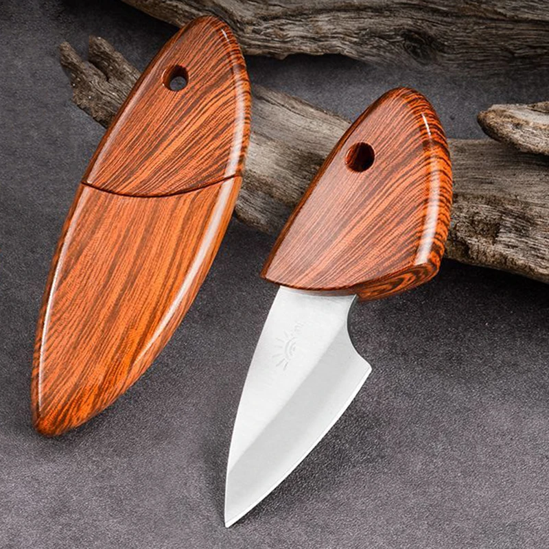 Stainless Steel Kitchen Mini Knife Camping Pocket Knife Outdoors Fishing Knife Portable Unpacking Key Chain Knife