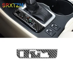 For Toyota Highlander 2015 2016 2017 2018 Carbon Fiber Gear Shift Button Panel Trim Frame Car Stciker