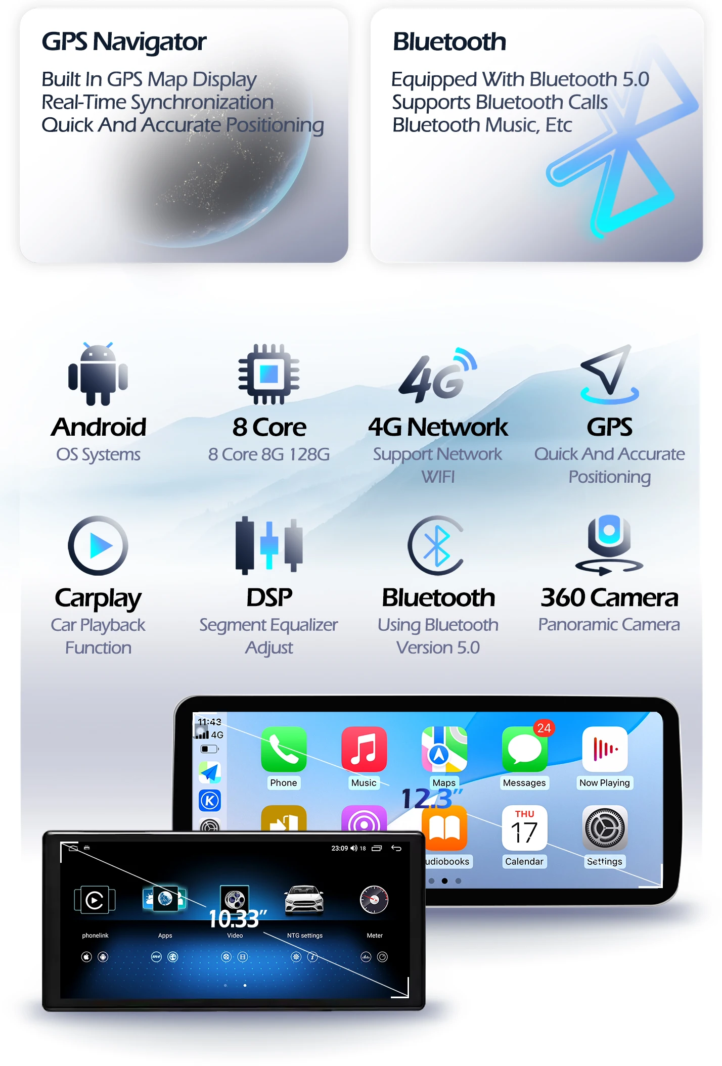 واي فاي ستيريو نظام تحديد المواقع 4G أندرويد 15 لمرسيدس بنز E الفئة C207 W207 A207 2009 - 2016 اللاسلكية Carplay راديو السيارة مشغل وسائط متعددة