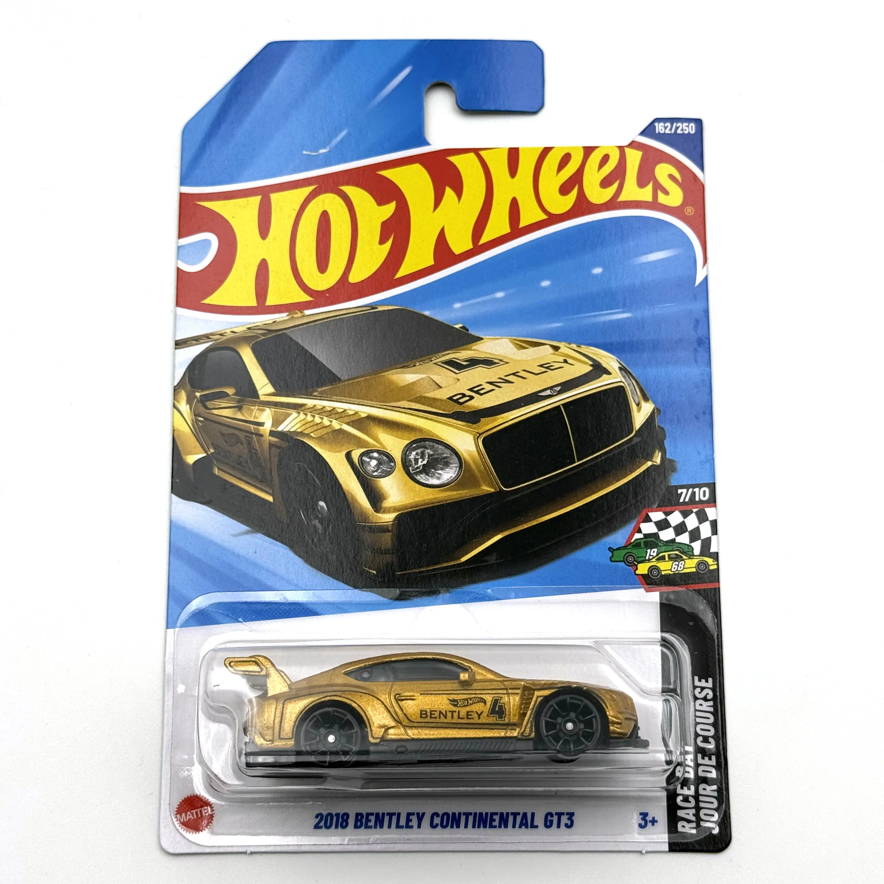 

Hot Wheels Cars 2025G Bentley GT3 1/64 Металлическая литая модель игрушечного транспортного средства