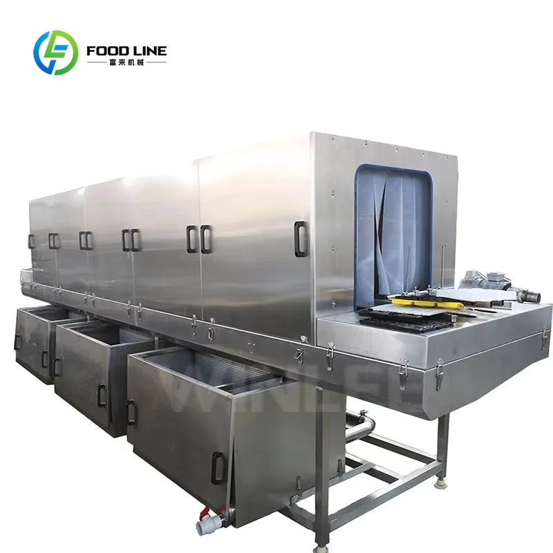 Customized Tray Washing Machine Industrial Turnover Basket Washer Machine Factory Pallet Washing Machine Price