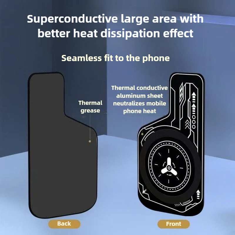 Mobile Phone Cooling Plate Heat Sink Expend Cooling Area For Cooling Fan Game Cooler Sticker for PUBG Metal Uniform Radiator Pad