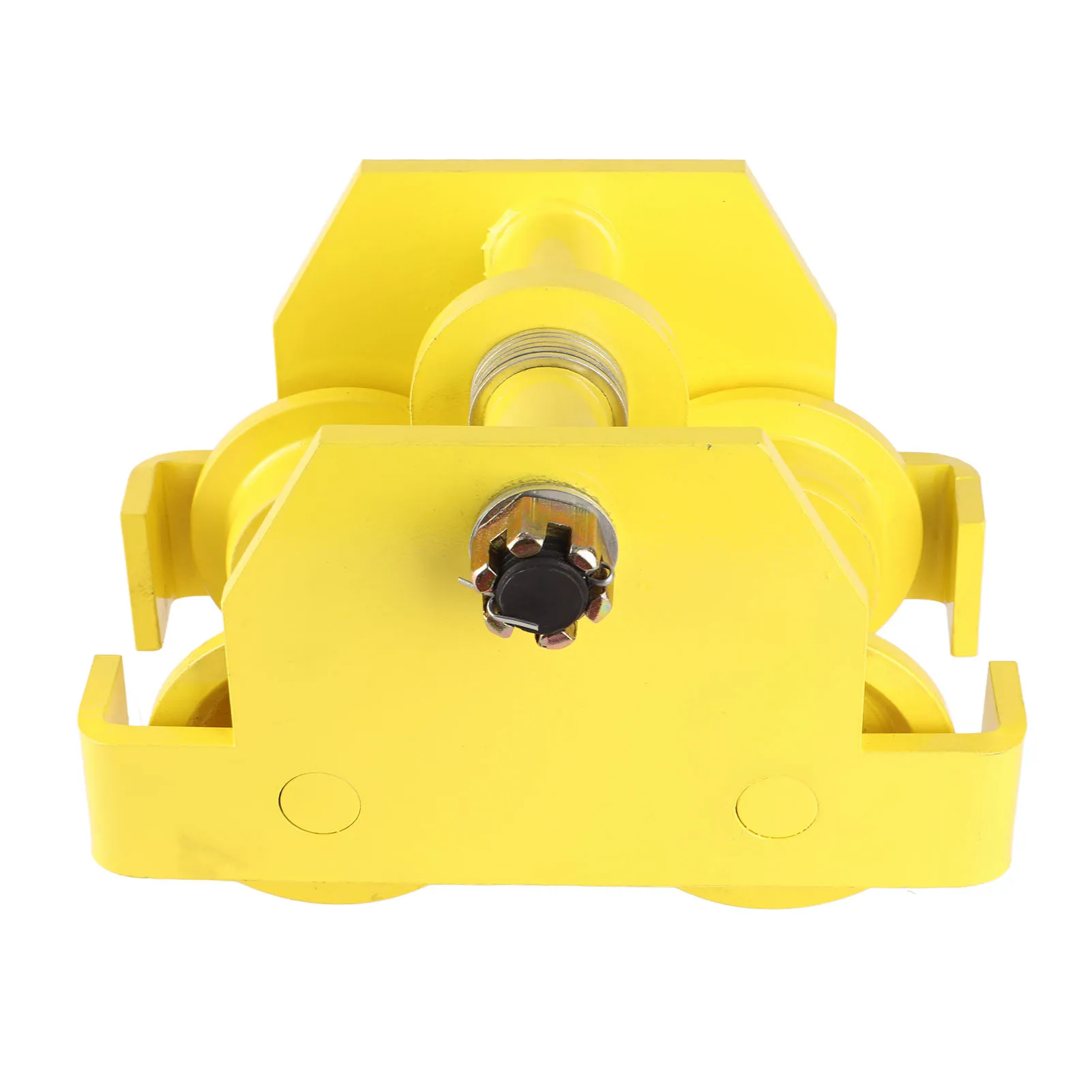 3톤 용량 수동 트롤리 중형 강철 I 빔 단일 트랙 트롤리 크레인 리프트 트롤리 10-14cm 너비 조정