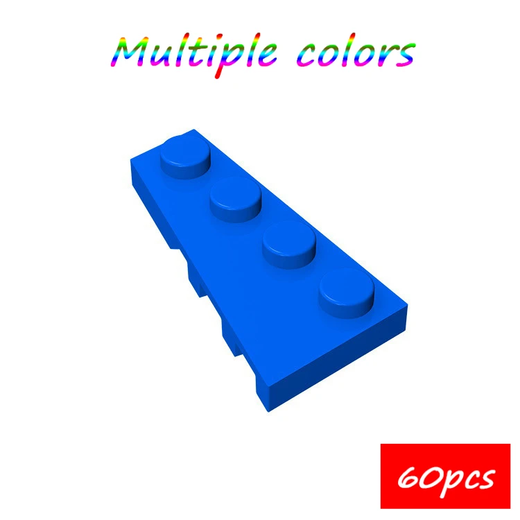 

MOC 60PCS 41770 Wedge Plate 4x2 Left Building Blocks Kit Board Bricks Particle Puzzle Idea DIY Toy Children Birthday Kid Gifts