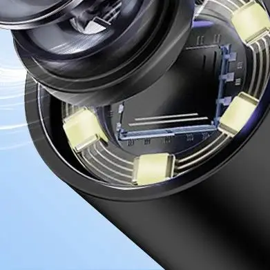 เครื่องกำจัดสิวเสี้ยนแบบมองเห็นได้ กล้องความละเอียด 1296P HD กำลังขยาย 50 เท่า ชุดดูแลทำความสะอาดรูขุมขน กำจัดสิวอุดตันและสิวหัวดำอย่างล้ำลึก